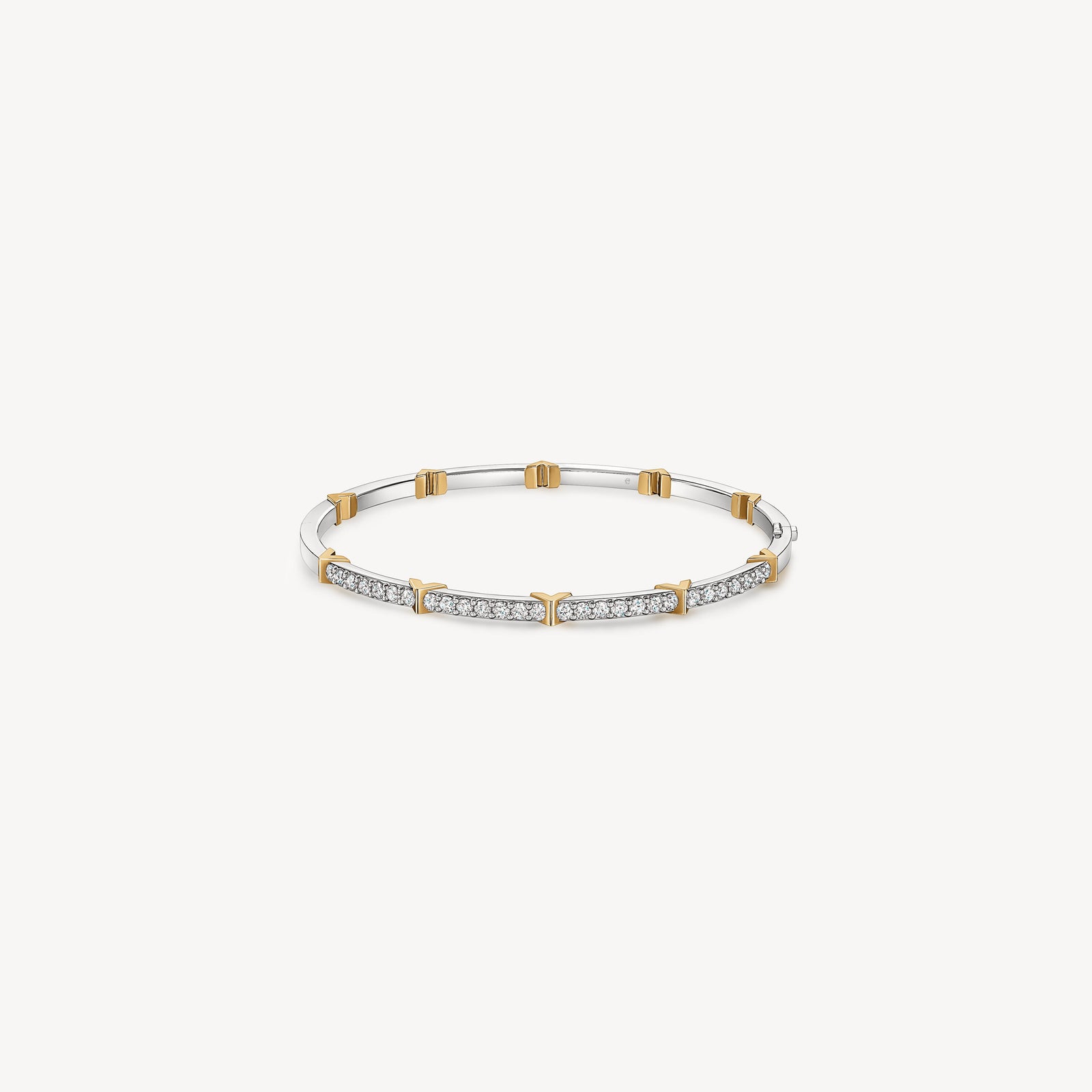 Hearts On Fire Copley Half Pavé Diamond Bangle