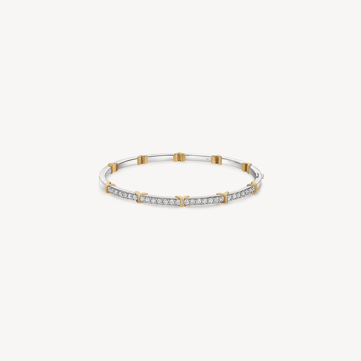 Hearts On Fire Copley Half Pavé Diamond Bangle