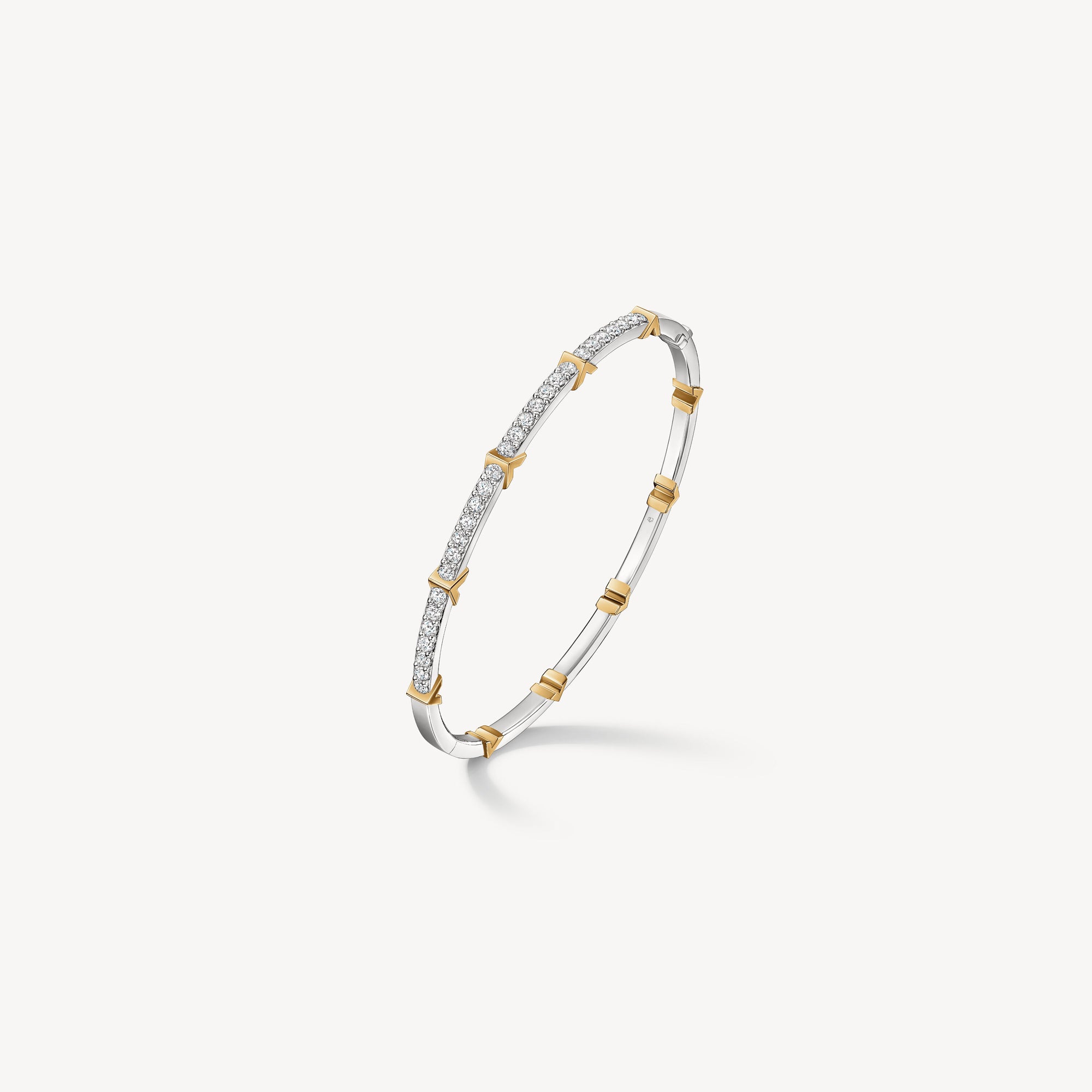 Hearts On Fire Copley Half Pavé Diamond Bangle