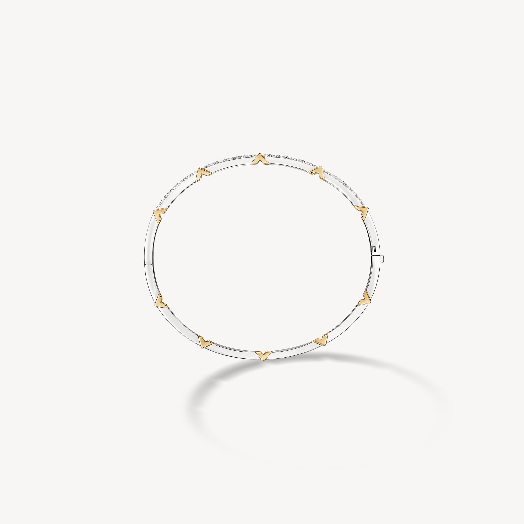 Hearts On Fire Copley Half Pavé Diamond Bangle