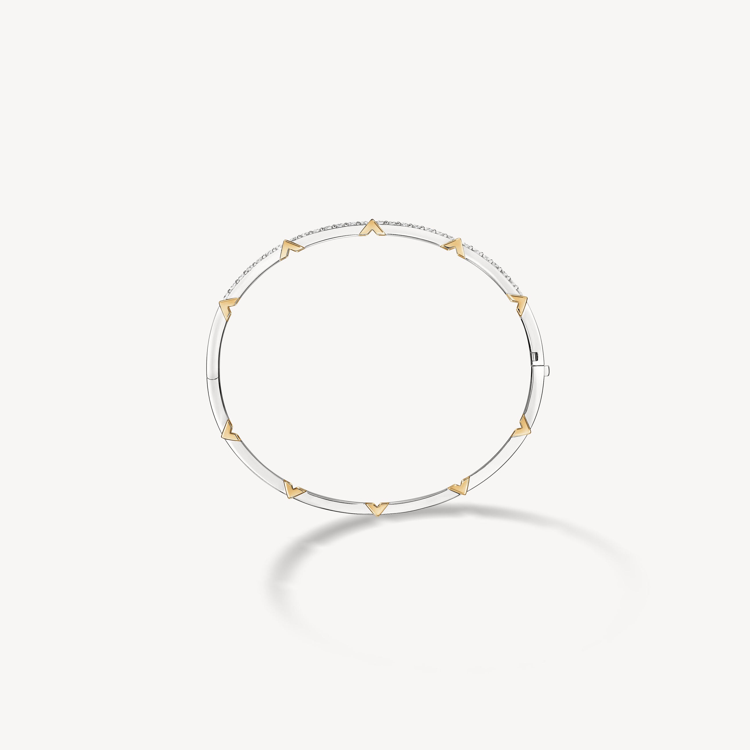Hearts On Fire Copley Half Pavé Diamond Bangle