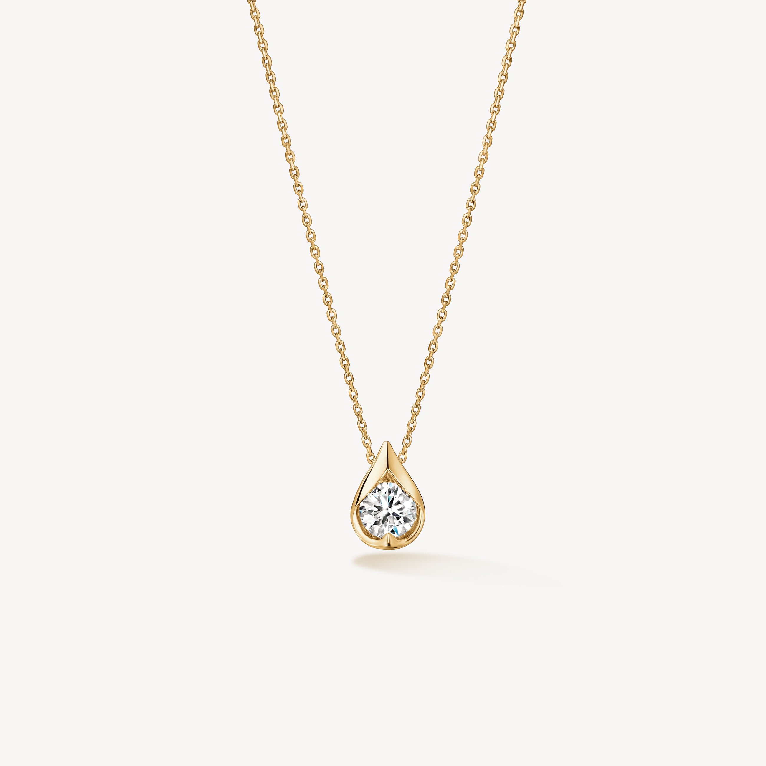 Hearts On Fire LU Single Diamond Pendant Necklace