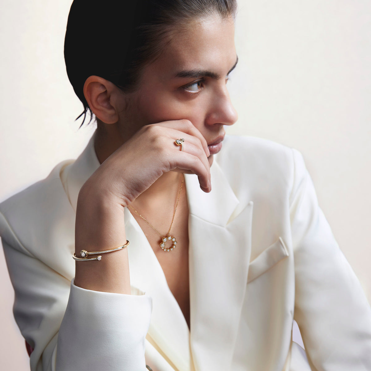 Hearts On Fire Dream Bypass Pavé Ring