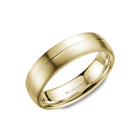 6mm Classic Wedding Band With Sandpaper Finish & High Polish Center Groove
