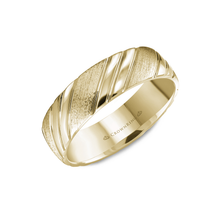 6mm Classic Wedding Band Diamond Brush With High Polish Bar Detailing