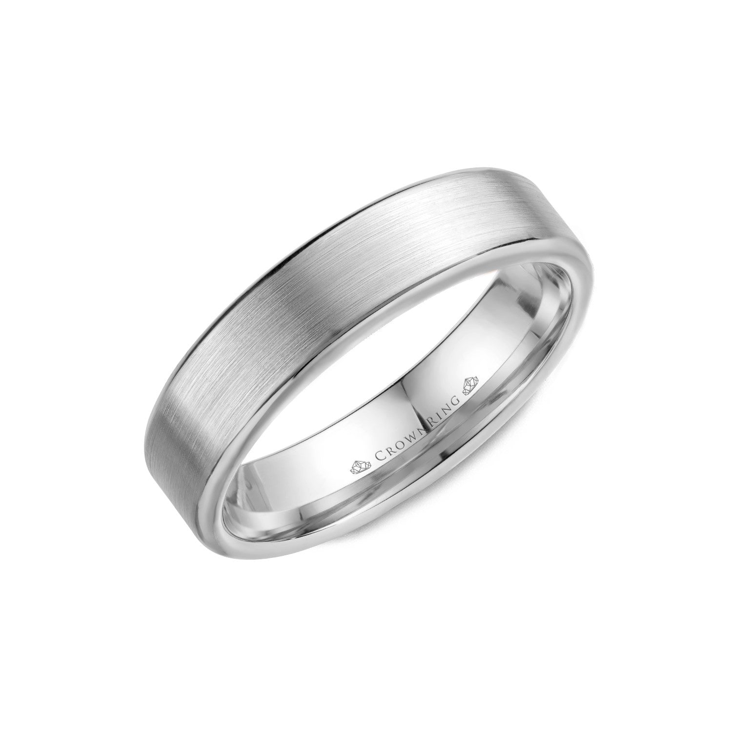 5.5mm Classic Wedding Band With Sandpaper Top