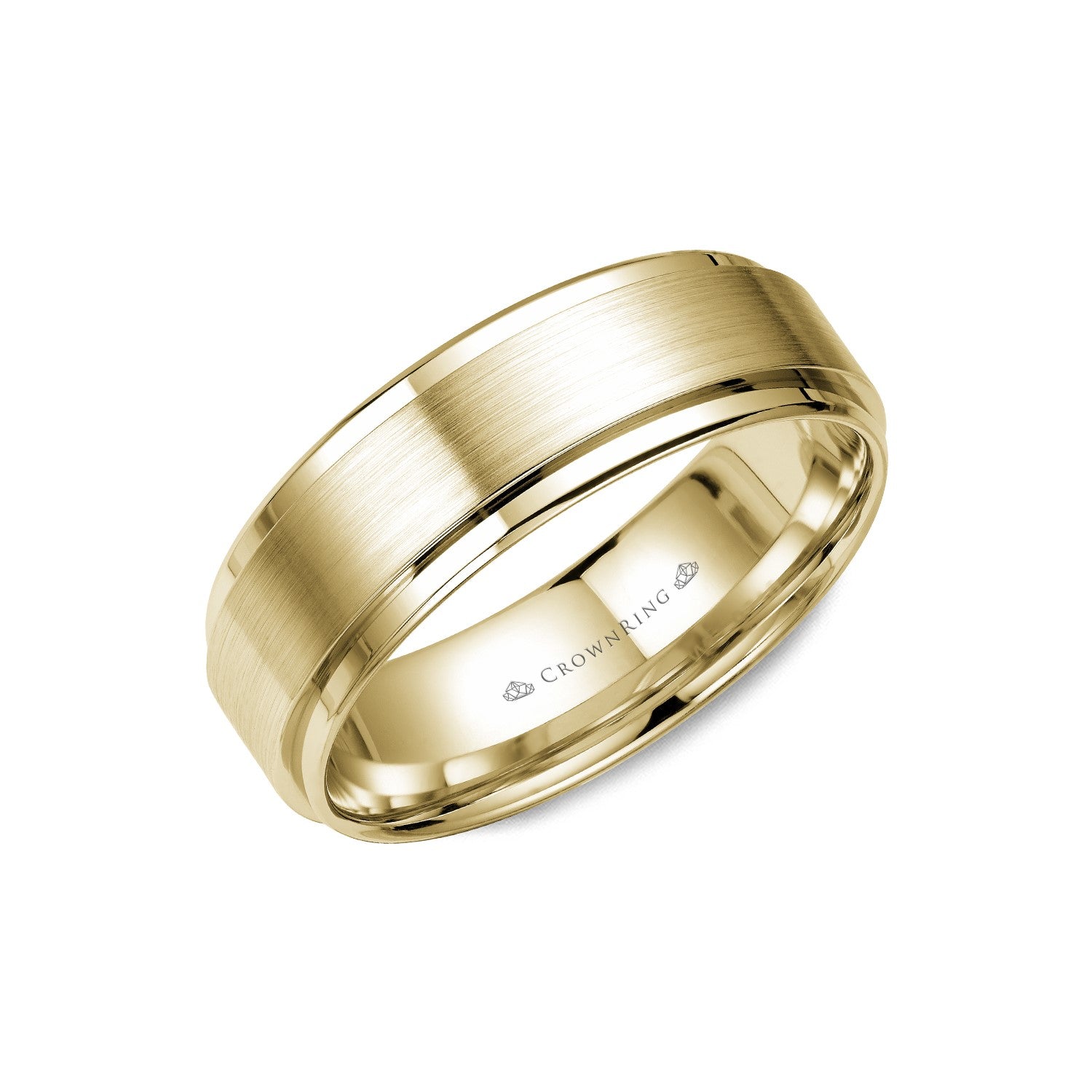7mm Classic Wedding Band With Raised Center