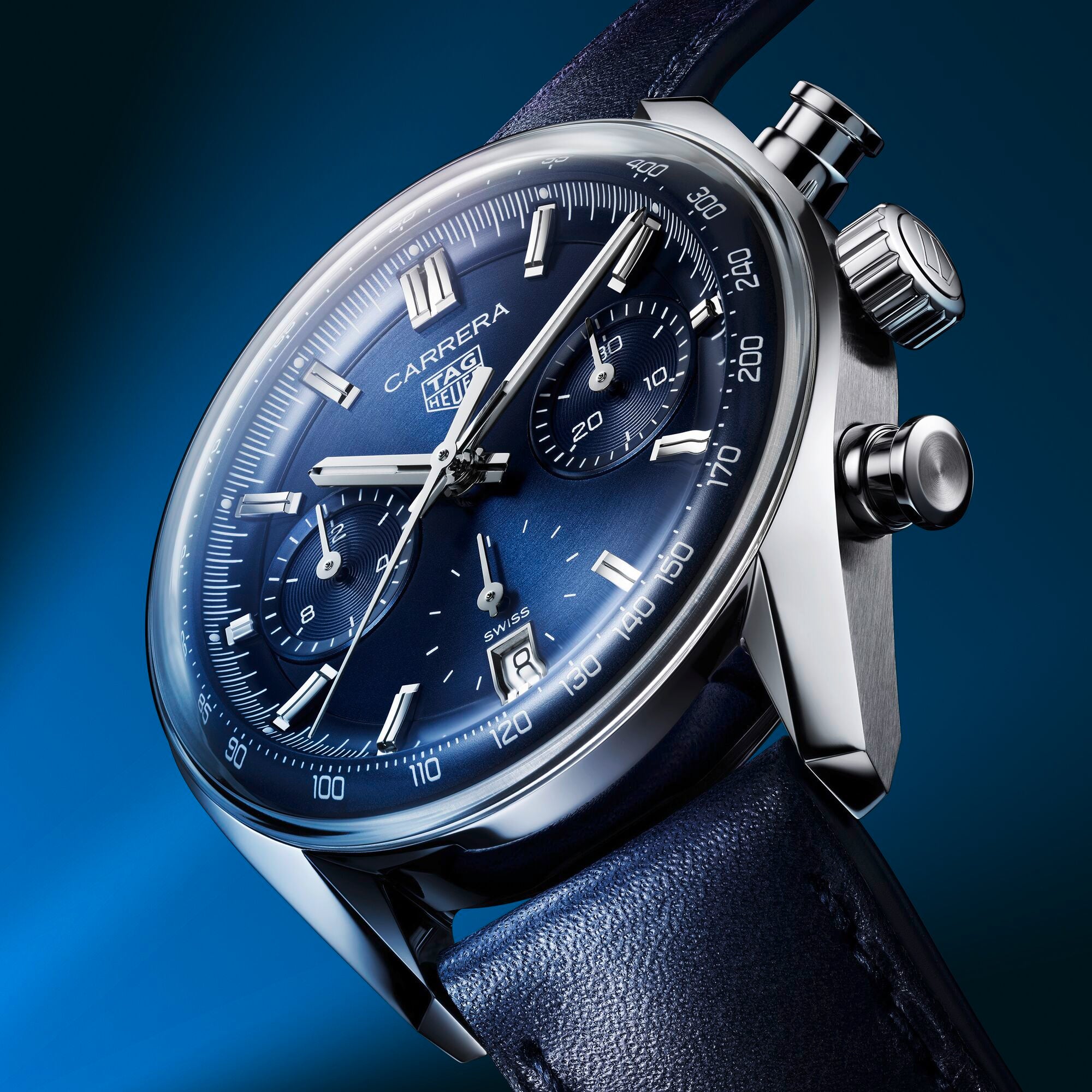 Tag heuer best sale chronograph blue