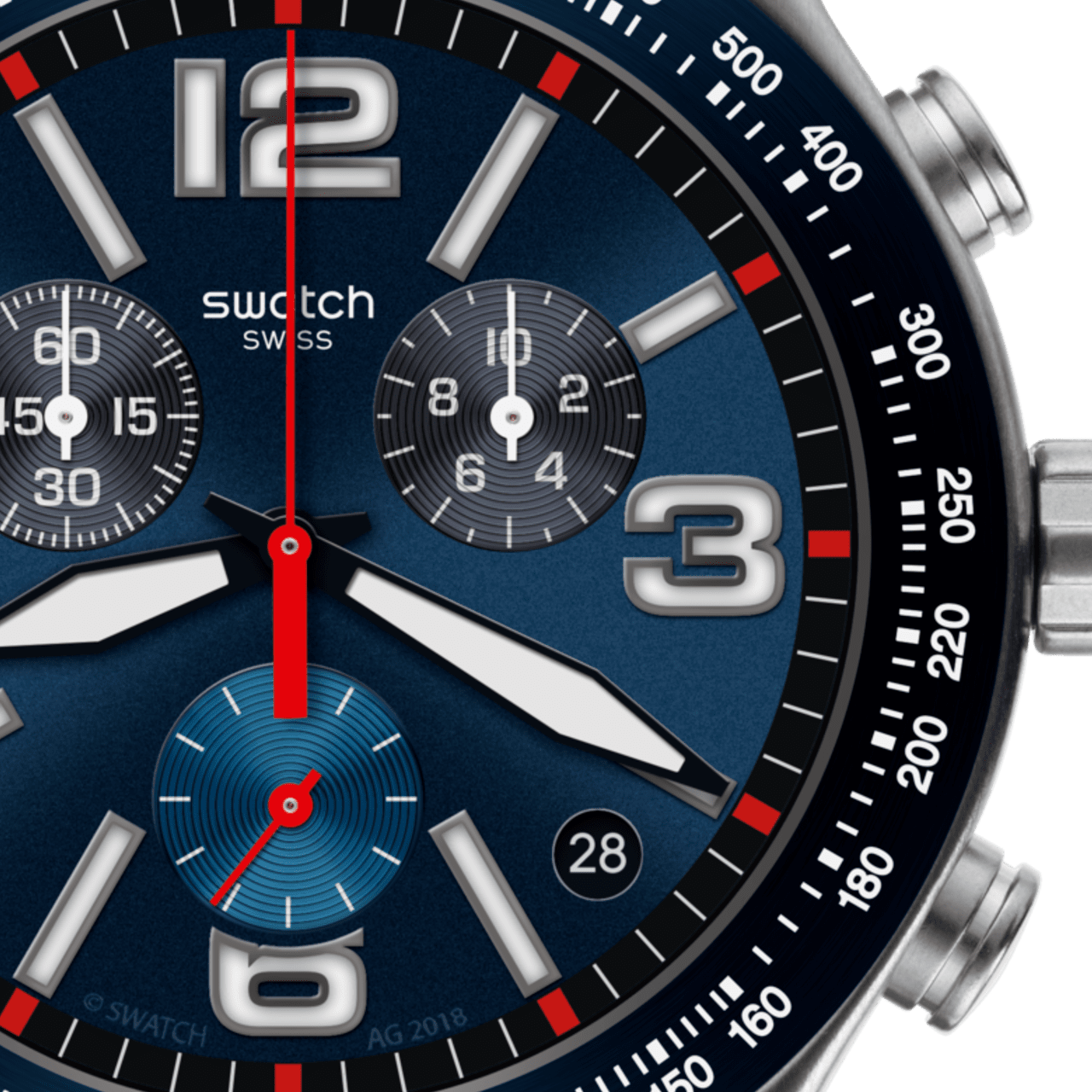 YVS454 Swatch Watch Blue Grid 43mm | IJL Since 1937 YVS454 Swatch Watch Blue Grid 43mm | IJL Since 1937