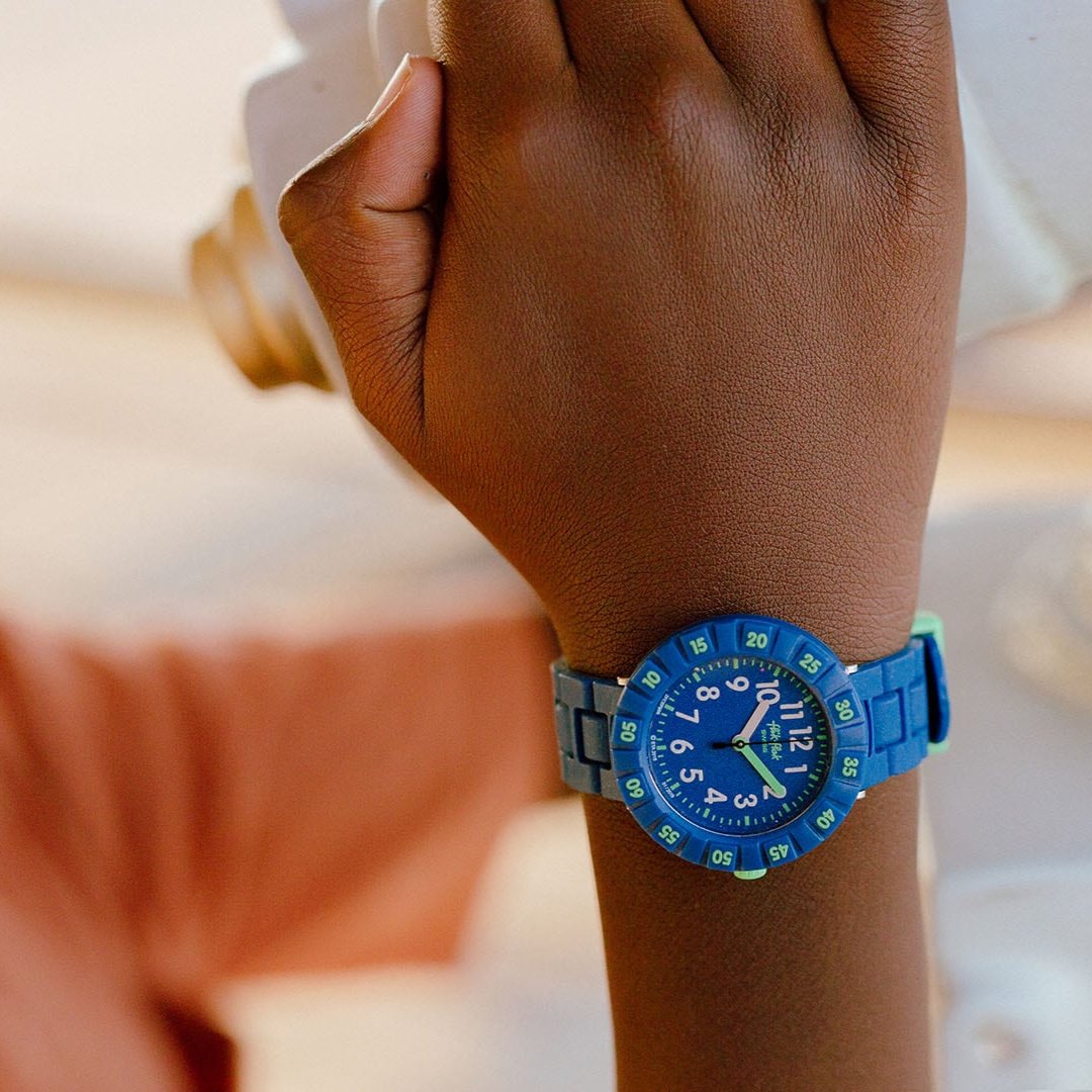 Flik Flak Solo Dark Blue 37mm