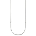 Silver 16.5" 6 Station CZ Necklace