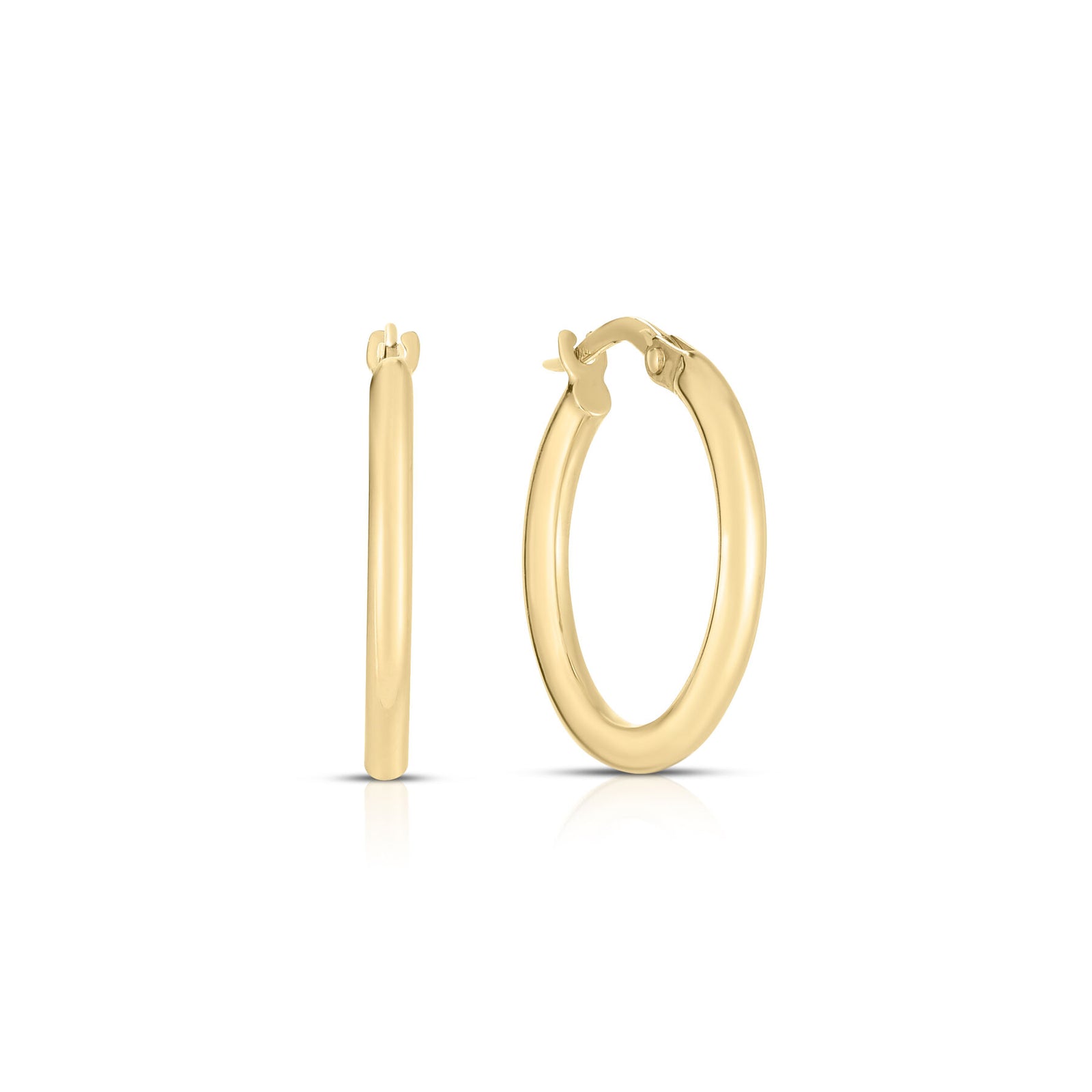 Roberto Coin Thin 15mm Hoop Earrings