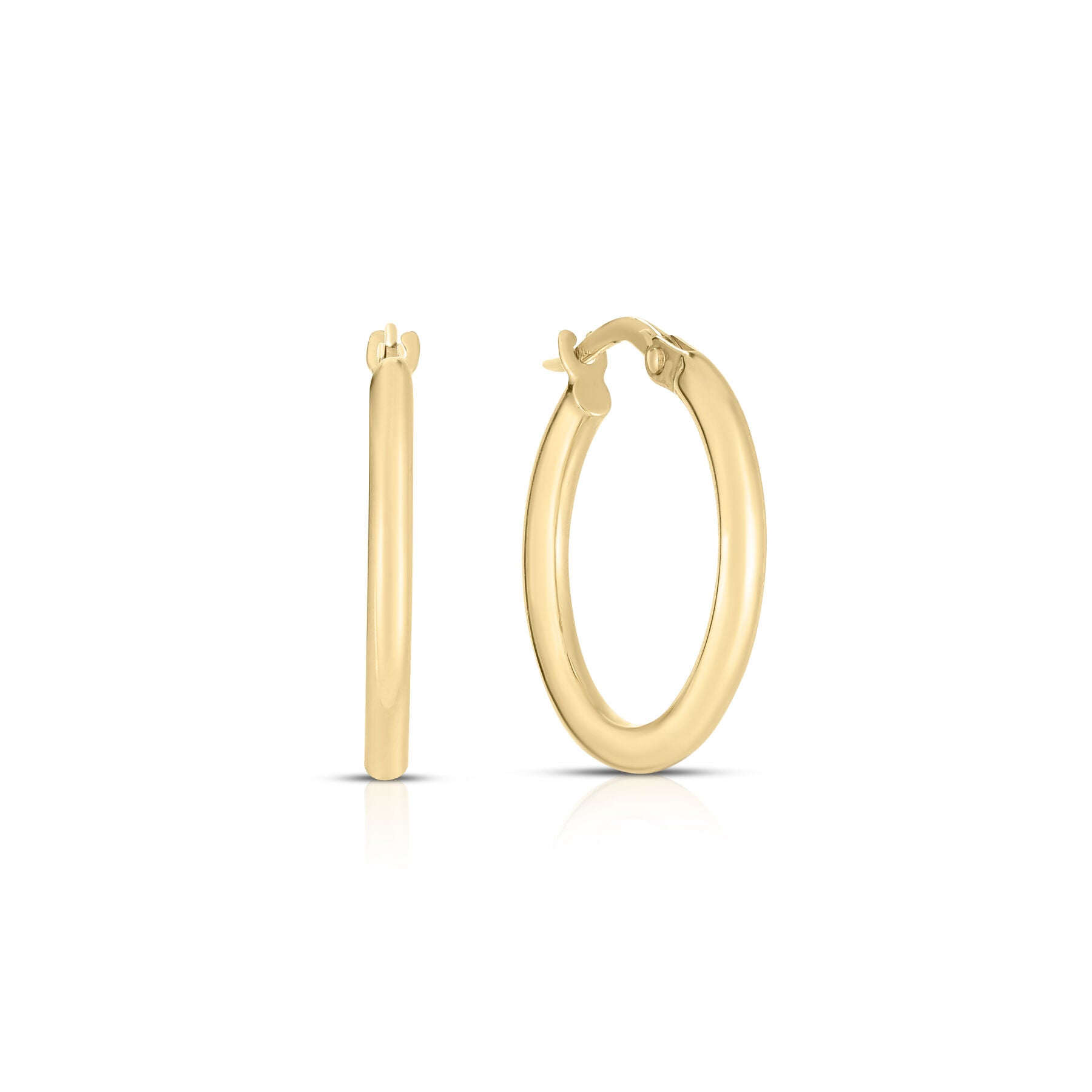 Roberto Coin Thin 15mm Hoop Earrings