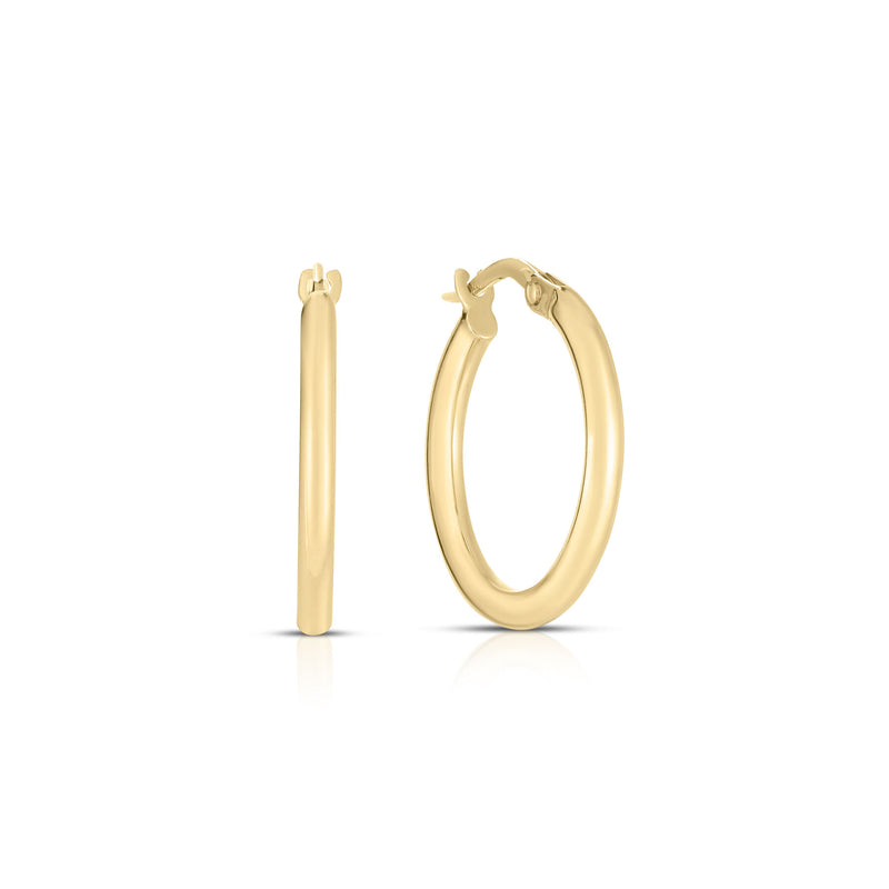 Roberto Coin Thin 15mm Hoop Earrings