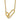 Stainless Steel Yellow Plated Intertwined Link Necklace