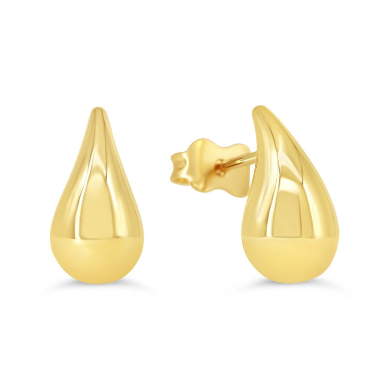 10K Yellow Small Tear Drop Stud
