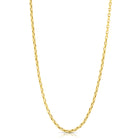 Roberto Coin Designer Gold Fine Gauge Square Link Necklace