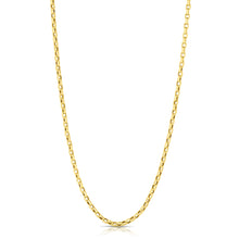 Roberto Coin Designer Gold Fine Gauge Square Link Necklace