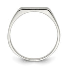 Sterling Silver Solid 9x11mm Engraveable Signet Ring, Size 8