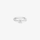 Hearts On Fire Vela Solitaire Ring With Diamond Band