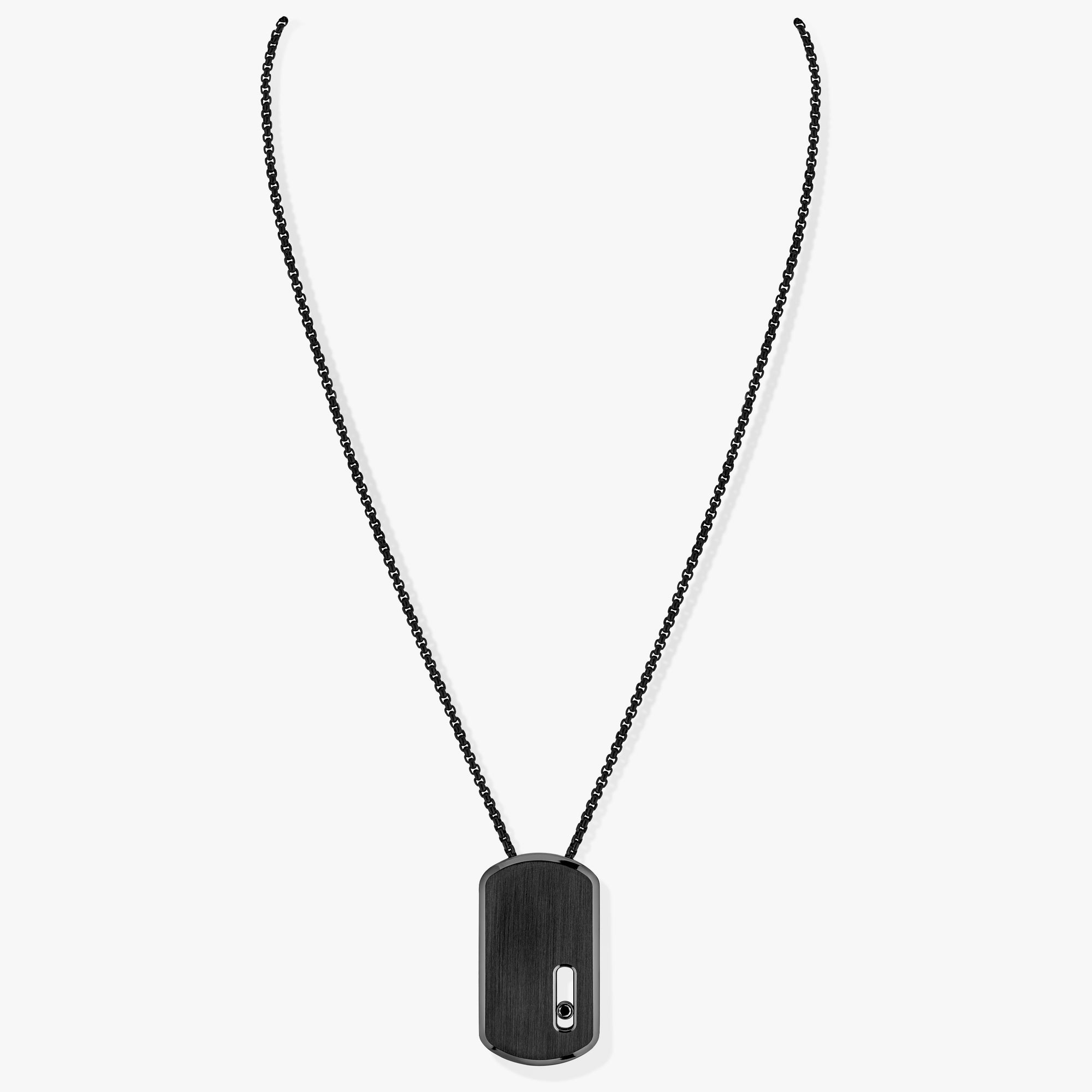 Messika Move Titanium Black Pendant Necklace