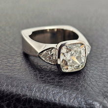Custom 14K White Gold Trillion Lab-Grown Diamond Semi-Mount