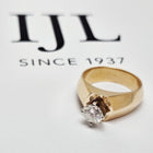 Custom Two-Tone Gold Wide Diamond Ring Mount