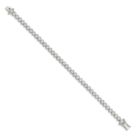 Sterling Silver CZ Tennis Bracelet