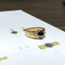 1.97 Hammered Rose Custom Ring