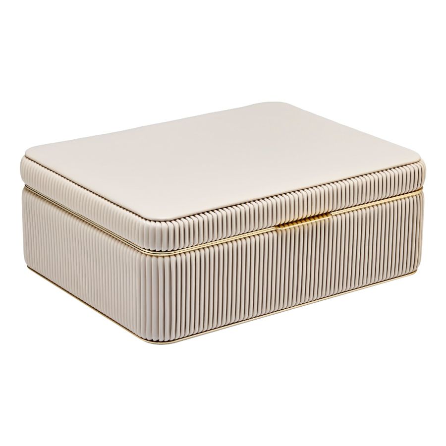 WOLF Bella Large Jewellery Box Bone