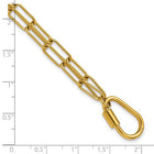 Steel Yellow IP-Plated 8" Double Paperclip Bracelet