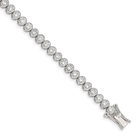 Sterling Silver CZ Tennis Bracelet