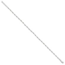 Sterling Silver Beaded Anklet