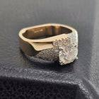 Custom 14K Two-Tone 1.70ct Diamond and Heirloom Gem Ring