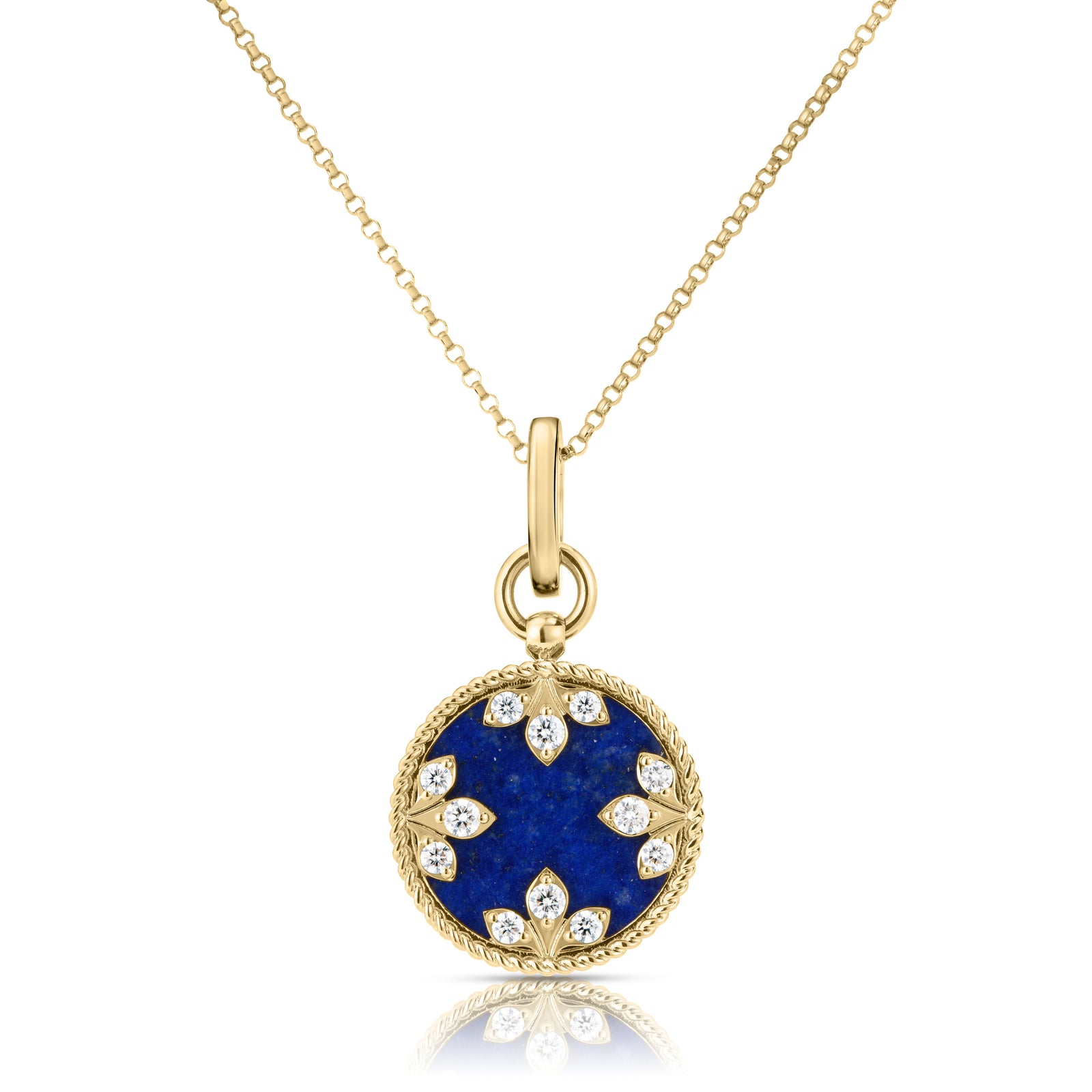 Roberto Coin Venetian Princess Lapis and Diamond Necklace