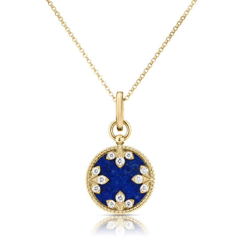 Roberto Coin Venetian Princess Lapis and Diamond Necklace