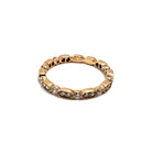 18K Rose Gold Diamond Band 0.44ctw Size Size 6.25