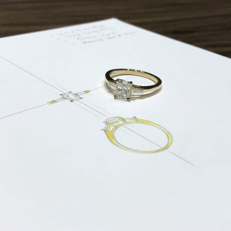 1.01 Yellow Radiance Custom Ring
