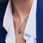 Roberto Coin 18K Princess Flower Lapis Necklace