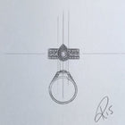 0.53 Pear Promise Custom Ring