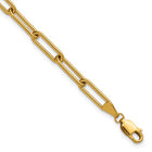 14K Gold Filled 6.5" Paperclip 4.10mm Bracelet with Extender
