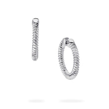 Birks Silver Spiral Hoop Earrings