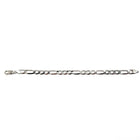 10K White Gold 7.25" Figaro Bracelet