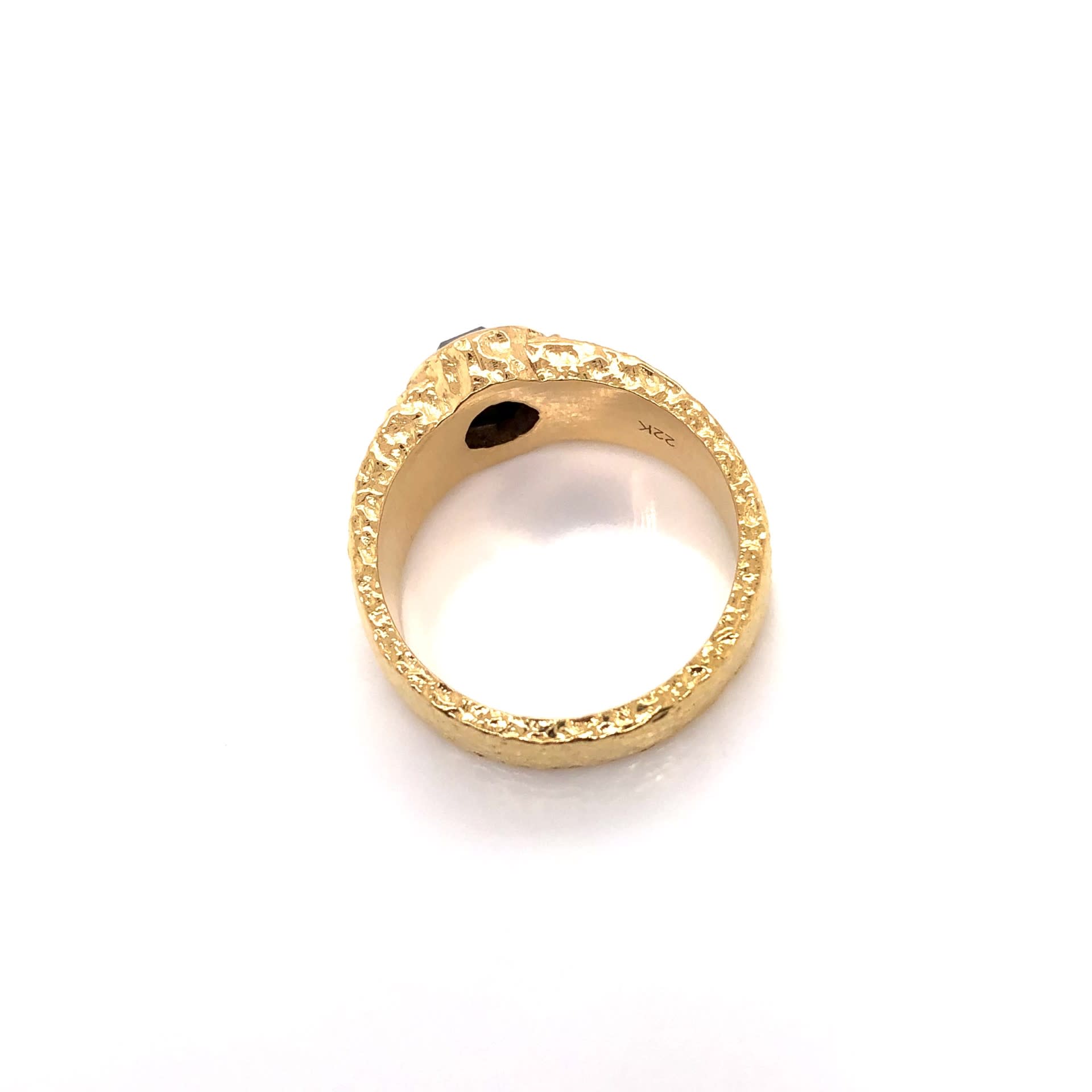 1.97 Hammered Rose Custom Ring