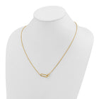 Stainless Steel Yellow Plated Intertwined Link Necklace
