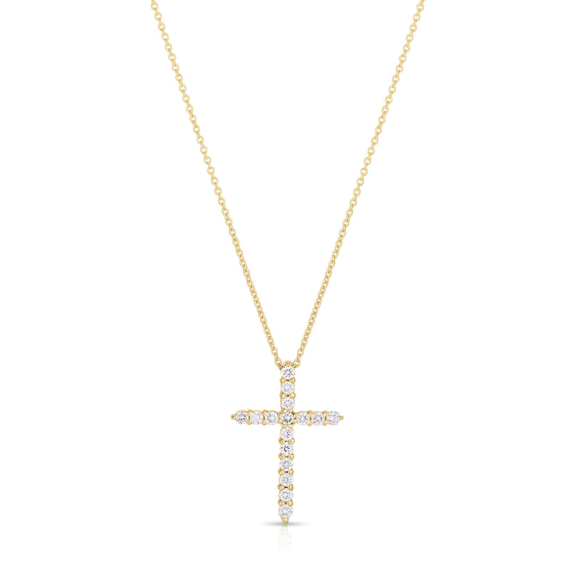Roberto Coin 18K Yellow Gold Cross Pendant Necklace