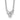 Sterling Silver Rhodium Plated 3-CZ Necklace