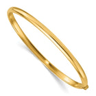 14KY 4mm Solid Hinged Bangle Bracelet