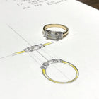 1.54 Emerald Shimmer Custom Ring