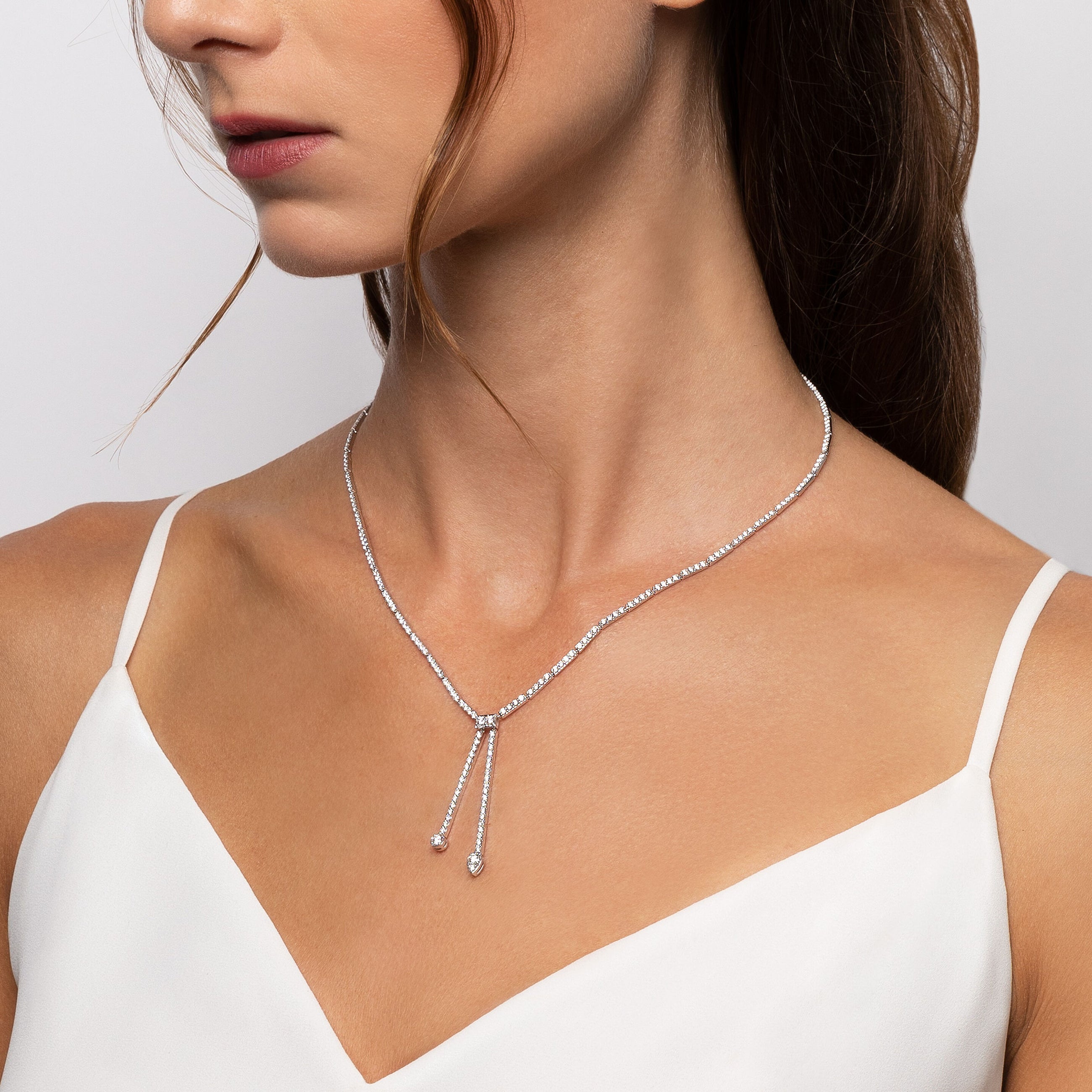 Birks Splash Diamond Lariat Necklace